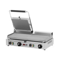 Grill kontaktowy podwójny pół na pół, 614x405x182, REDFOX PD - 2020 MSP