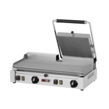 Grill kontaktowy podwójny ryflowany, 614x405x182, REDFOX PD - 2020 RSP