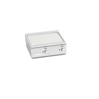 Płyta elektryczna ryflowana chromowana / compound steel 800mm Bertos SE7FR8B-2/CPD