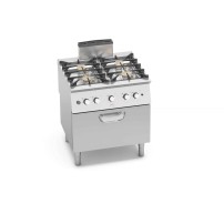 Kuchnia gazowa 4 palnikowa z piekarnikiem HIGH-POWER 800x730x850 Bertos SG7F4+FG