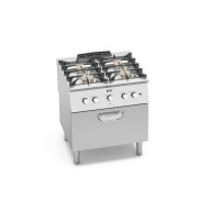 Kuchnia gazowa 4 palnikowa z piekarnikiem konwekcyjnym HIGH-POWER 800x730x850 Bertos SG7F4+FE2