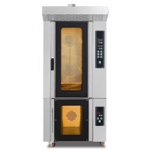 Gazowy piec piekarniczy | modułowy | konwekcyjno-parowy | 9x 400x600 | 14 kW | PM-G-9