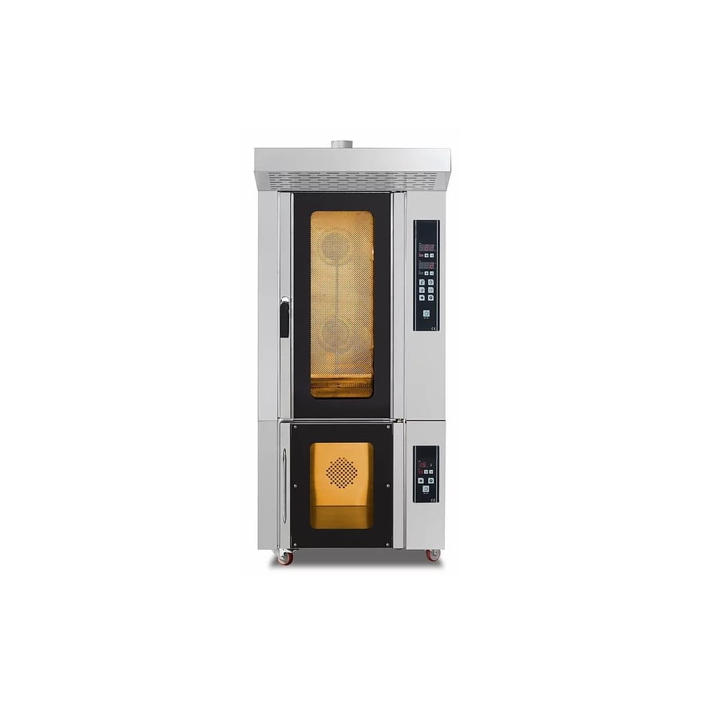 Gazowy piec piekarniczy | modułowy | konwekcyjno-parowy | 9x 400x600 | 14 kW | PM-G-9
