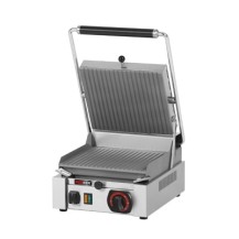 Grill kontaktowy elektryczny ryflowany, 304x405x182, REDFOX PS - 2010 R