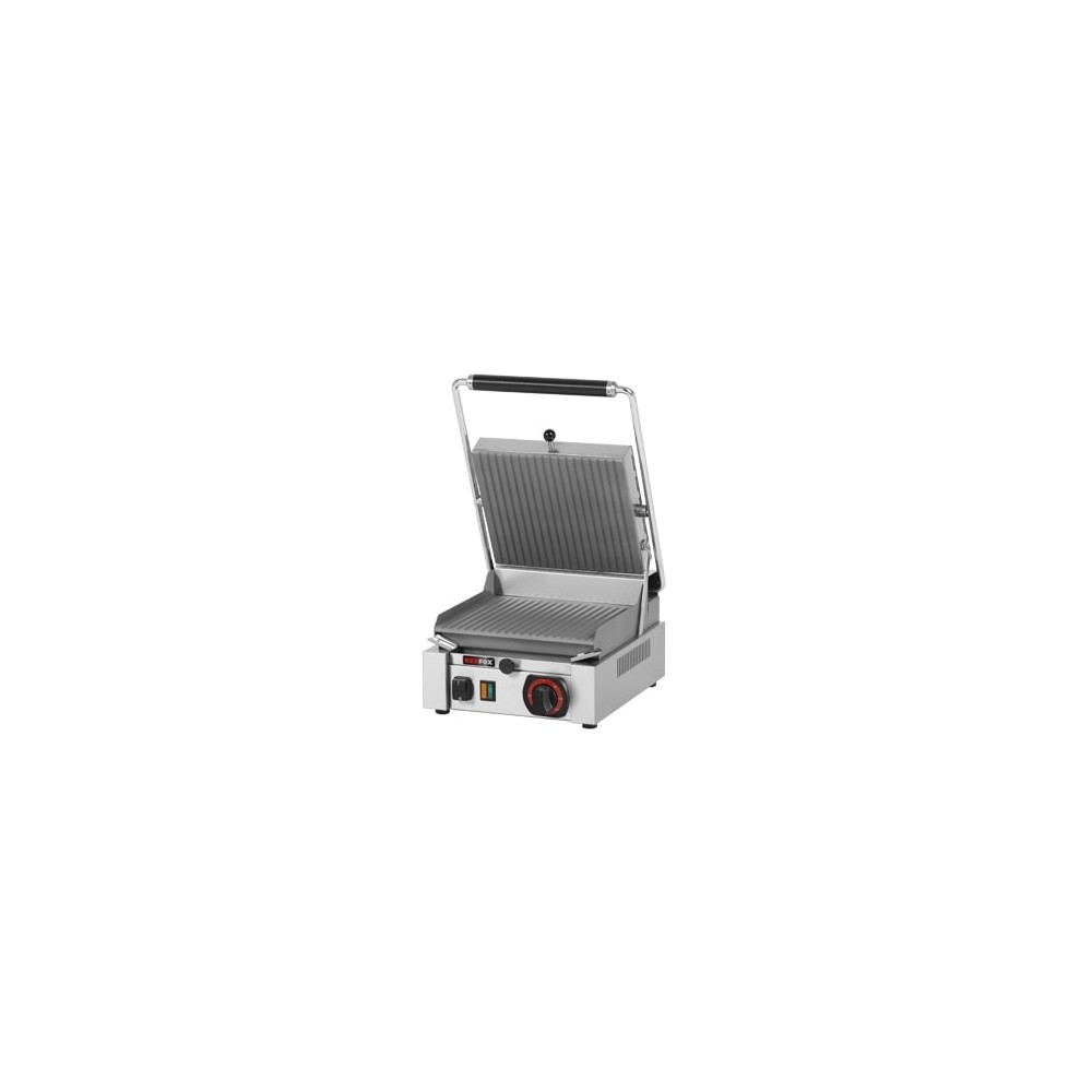 Grill kontaktowy elektryczny ryflowany, 304x405x182, REDFOX PS - 2010 R