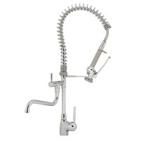 Bateria zlewozmywakowa stojąca - spryskiwacz + wylewka Hydrostop R 1008 / 31