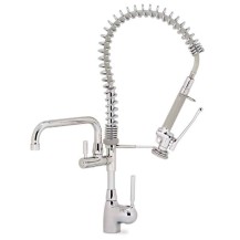 Bateria zlewozmywakowa stojąca - spryskiwacz + wylewka Hydrostop R 1010 / 31