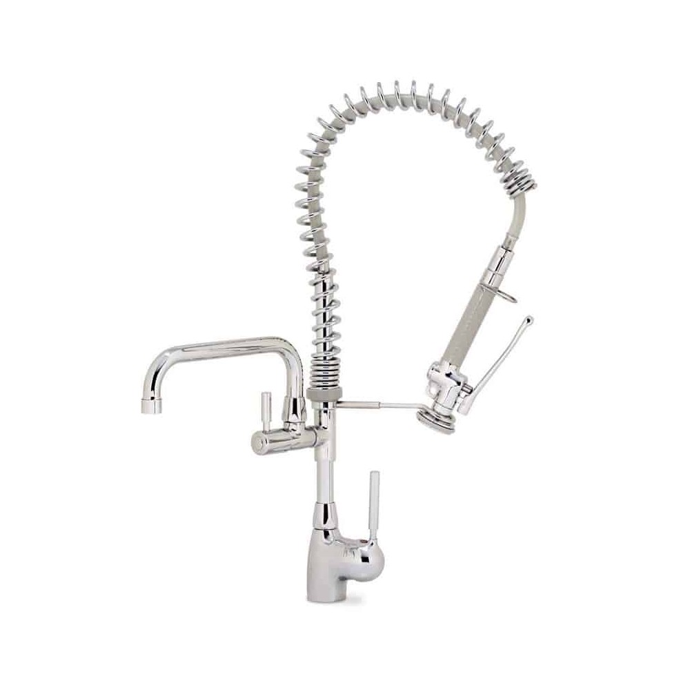 Bateria zlewozmywakowa stojąca - spryskiwacz + wylewka Hydrostop R 1010 / 31