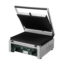 Grill elektryczny kontaktowy panini RN101-A | 2 płyty ryflowane Resto Quality RN101-A