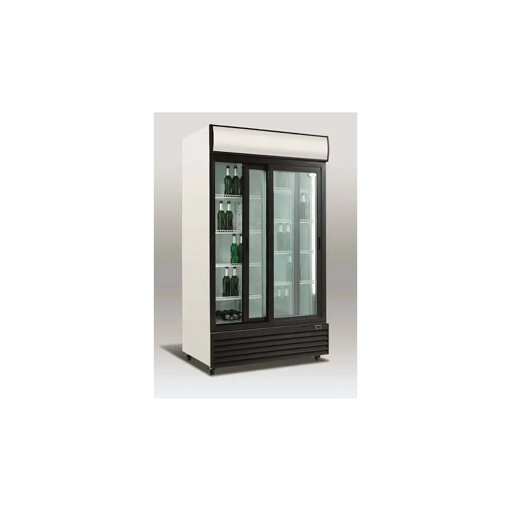 Szafa chłodnicza przeszklona RQ1100SL | 1000l | drzwi przesuwne (SD1001SL) Resto Quality RQ1100SL