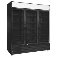 Szafa chłodnicza przeszklona RQ1500H-BLACK| 1600l Resto Quality RQ1500H-BLACK
