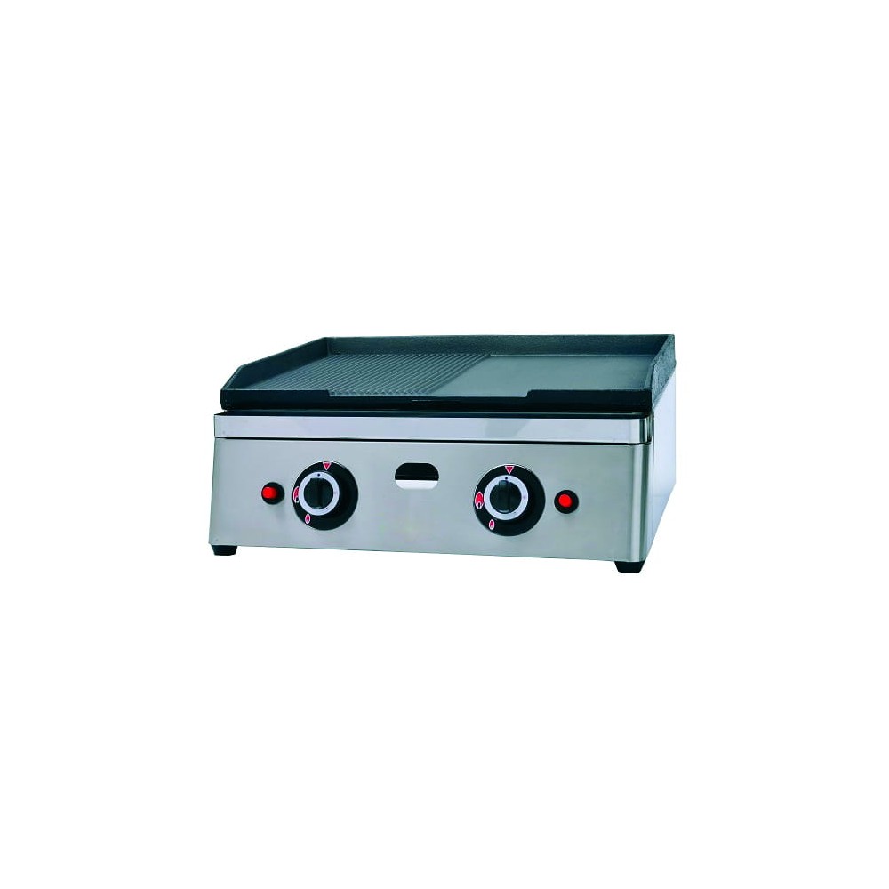 Płyta grillowa gazowa | ryflowano/gładka | 6,4kW | RQG30953 Resto Quality