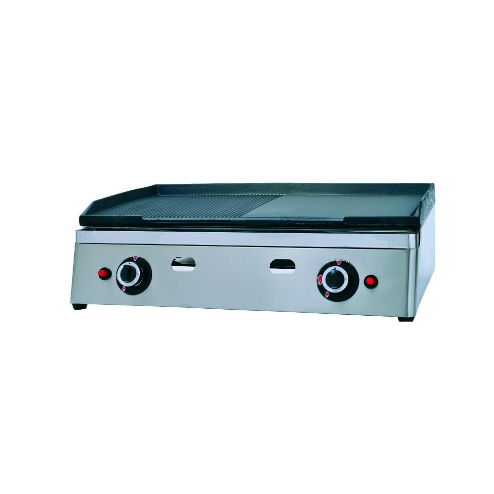 Płyta grillowa gazowa | ryflowano/gładka | 6,4kW | RQG30973 Resto Quality