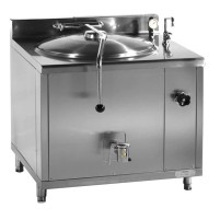 Kocioł warzelny parowy z grzaniem pośrednim | 150 l | zużycie pary ~60/h | 900x900x900 mm | RQLR-151N