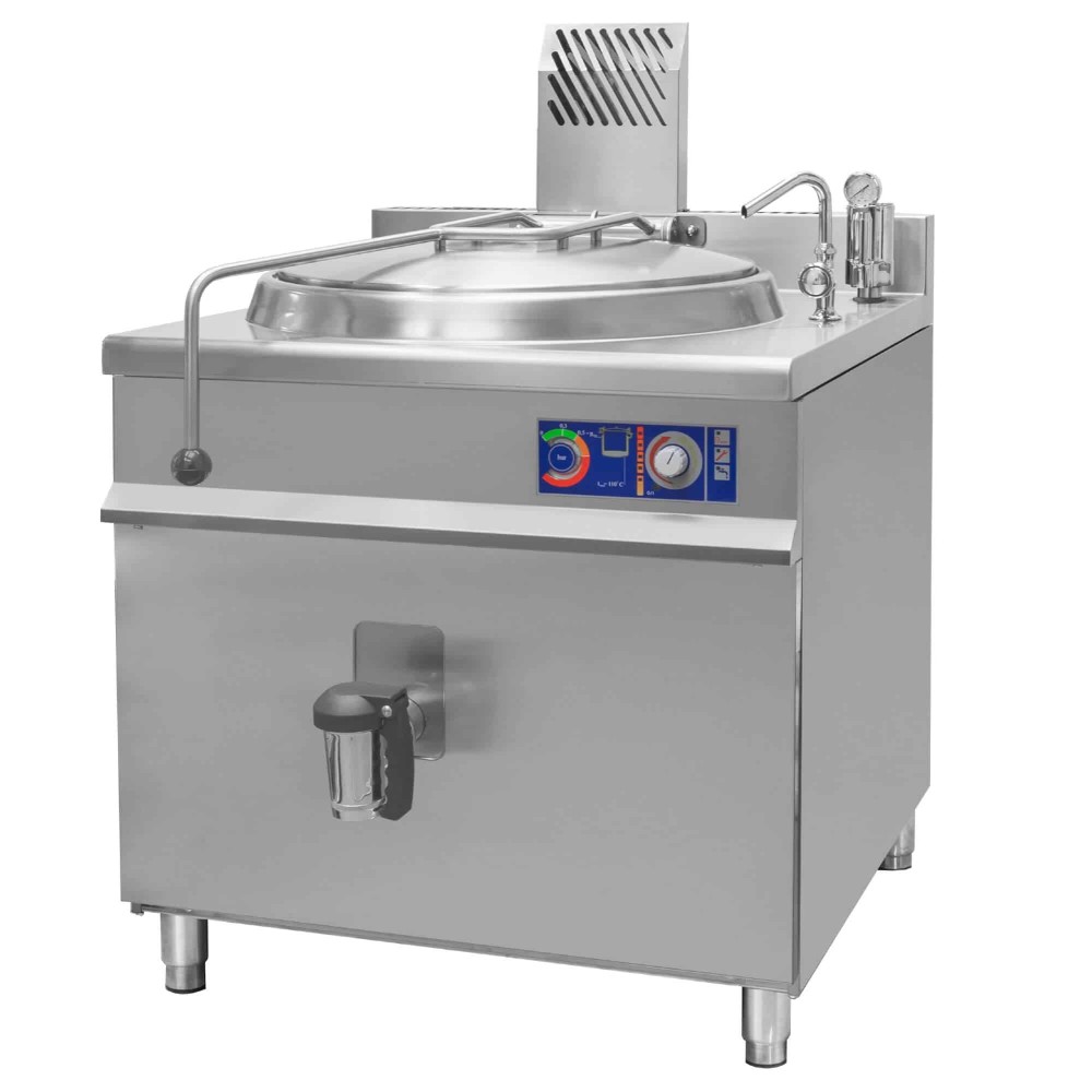 Kocioł warzelny gazowy z grzaniem pośrednim | automatyczne napełnianie | 19 kW | 150 l | 900x900x900 mm | RQLR-152G