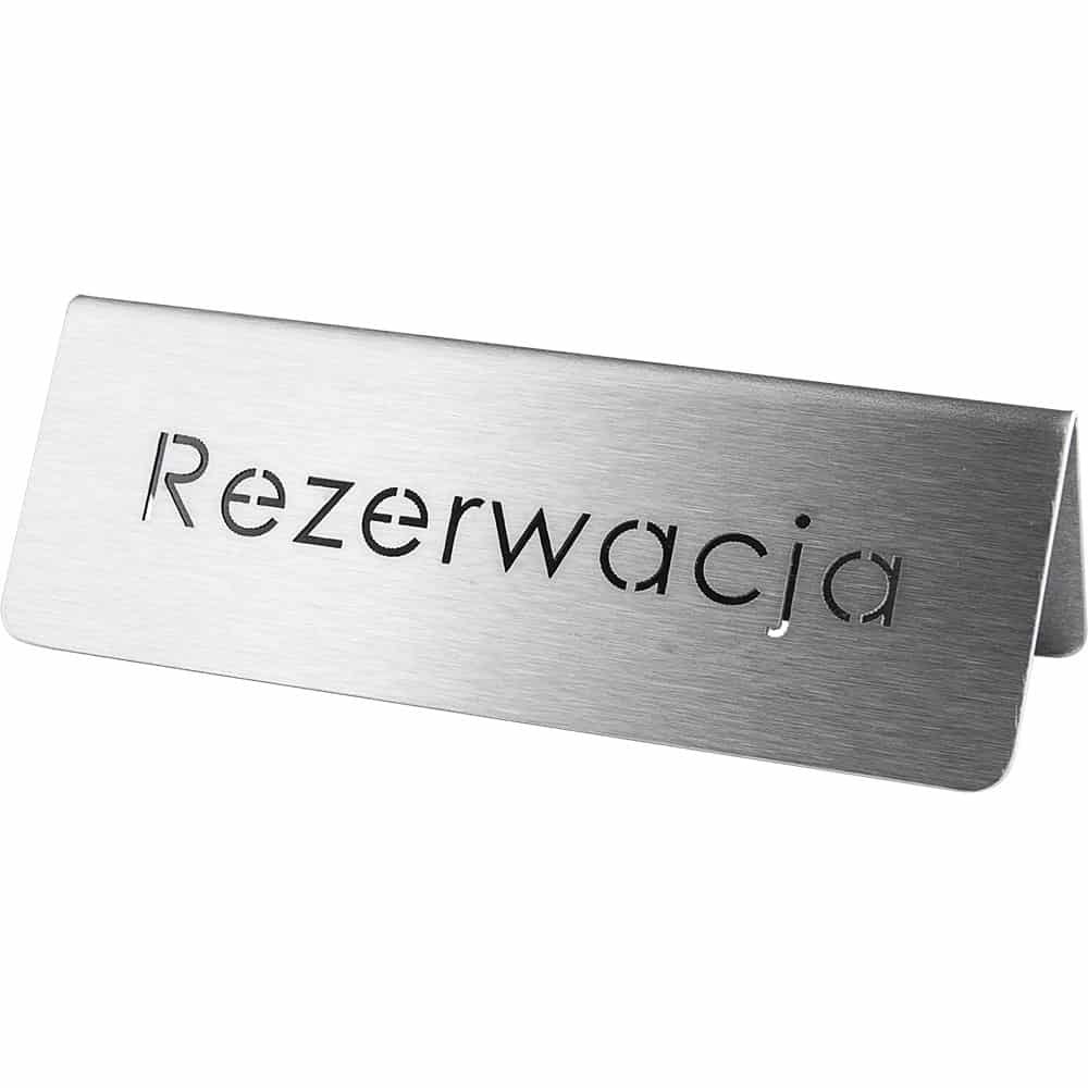 Tabliczka "rezerwacja" Stalgast 486025