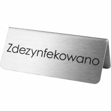 Tabliczka "zdezynfekowano" Stalgast 486026