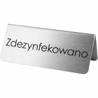 Tabliczka "zdezynfekowano" Stalgast 486026