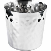 Kubek na frytki młotkowany d 88 mm Stalgast 546025