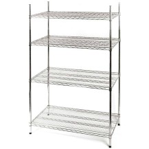Regał chromowany, 4 półki, składany, 910x610x1800 mm Stalgast 681092