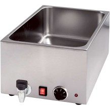 Bemar nastawny z kranem do pojemników GN 1/1 i H 150 mm, P 1.2 kW,U 230 V Stalgast 741156