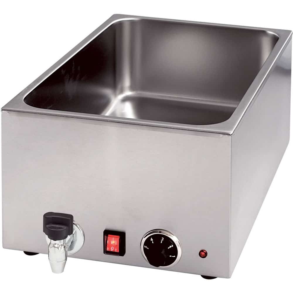 Bemar nastawny z kranem do pojemników GN 1/1 i H 150 mm, P 1.2 kW,U 230 V Stalgast 741156