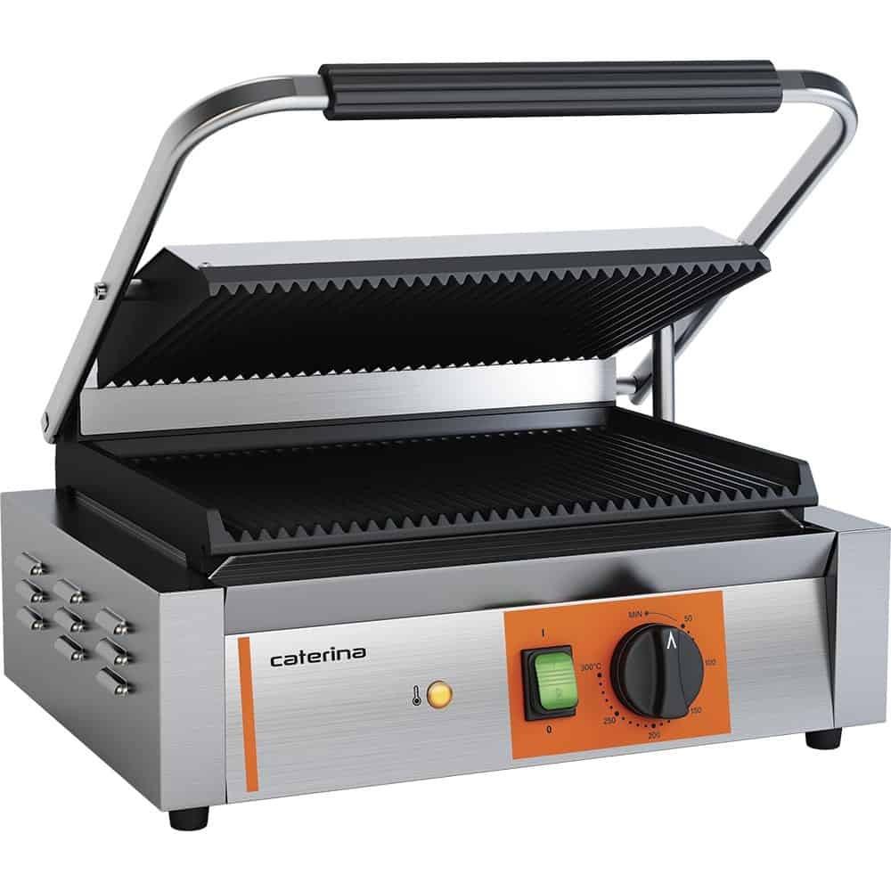 Kontakt grill, Panini, ryflowany, Caterina, P 2.2  Stalgast 742038