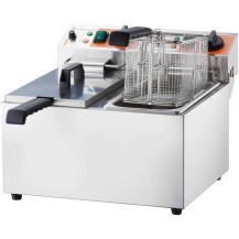 Frytownica elektryczna, 2-komorowa, pozioma, Caterina, V 2x5 l, P 2x3 kW, Stalgast 746079