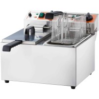 Frytownica elektryczna, 2-komorowa, pozioma, Caterina, V 2x5 l, P 2x3 kW, Stalgast 746079