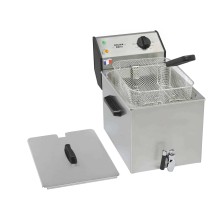 Frytownica nastawna, 1-komorowa z kranem, V 8L, P 3.4 kW, 265x450x360 Stalgast 777325