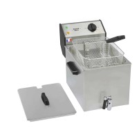 Frytownica nastawna, 1-komorowa z kranem, V 8L, P 3.4 kW, 265x450x360 Stalgast 777325