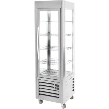 Witryna chłodnicza 7-poziomowa, 5 x ruszty chromowane 535 x 495 mm Stalgast 777450