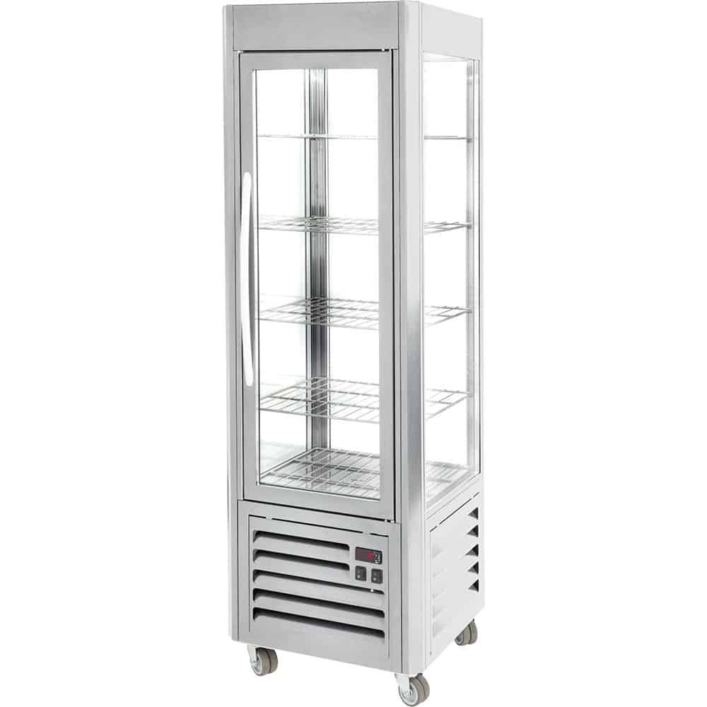 Witryna chłodnicza 7-poziomowa, 5 x ruszty chromowane 535 x 495 mm Stalgast 777450