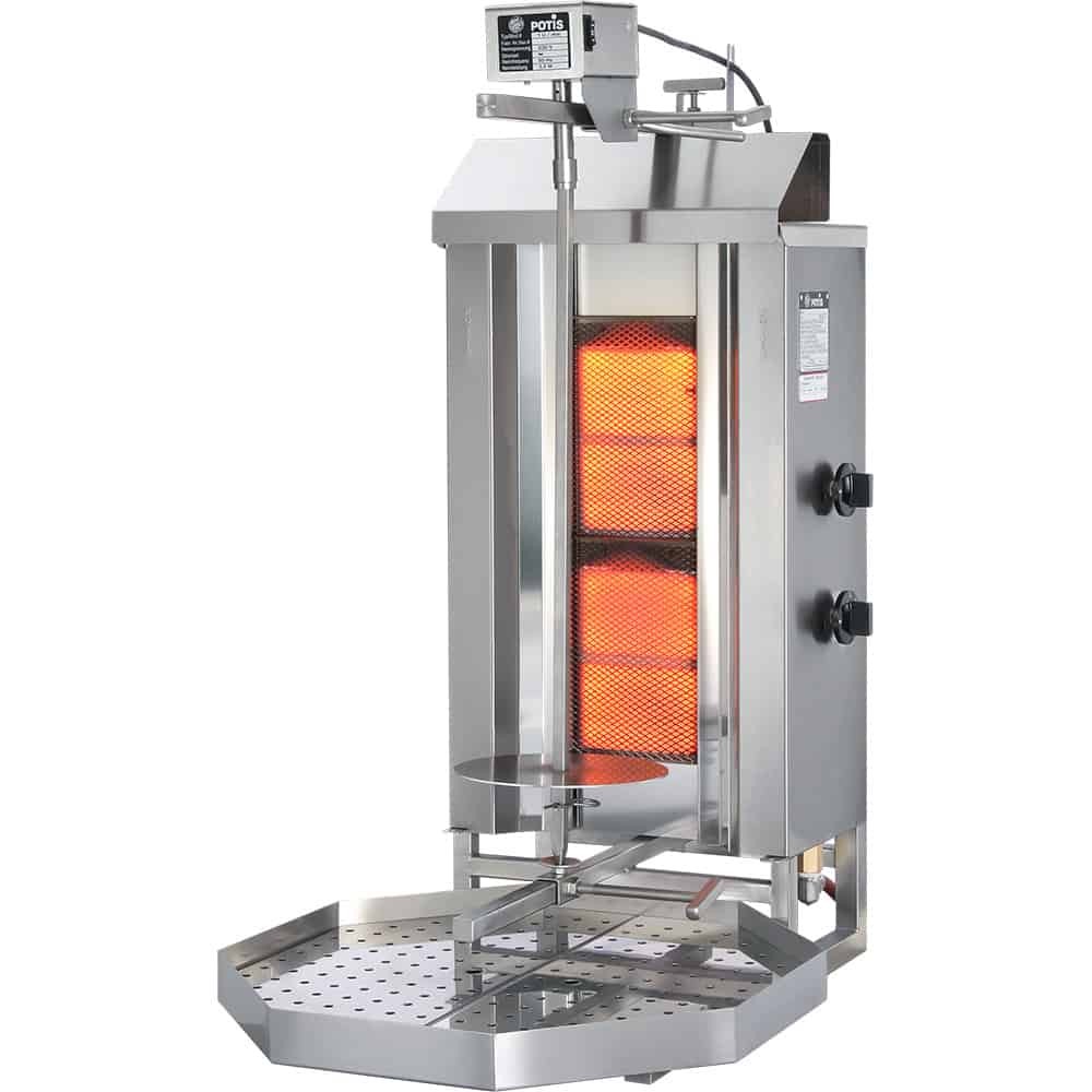 Gyros, kebab gazowy, GD 2, P 7 kW, G 20 Potis 777521