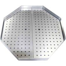 Wanna ociekowa na tłuszcz do gyrosa, kebaba, 650x650x50 mm Stalgast 777581