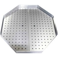 Wanna ociekowa na tłuszcz do gyrosa, kebaba, 650x650x50 mm Stalgast 777581