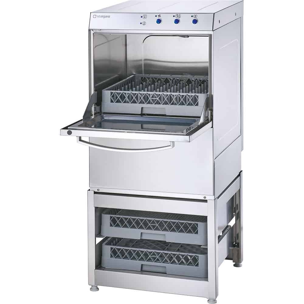 Zmywarko wyparzarka z podstawą, uniwersalna, dozownik płynu myjącego, P 3.4/4.9 , U 230/400 V Stalgast 801502