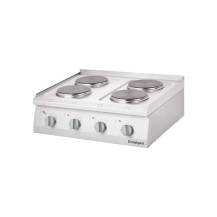 Kuchnia elektryczna, 4-polowa, nastawna, 10.4 kW, 800x700x250 Stalgast 9706000