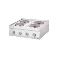 Kuchnia elektryczna, 4-polowa, nastawna, 10.4 kW, 800x700x250 Stalgast 9706000