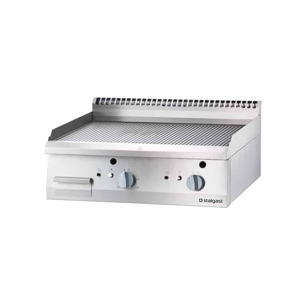 Płyta grillowa gazowa, ryflowana, 13 kW, G30, 800x700x250 Stalgast 9731230