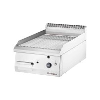 Płyta grillowa gazowa, ryflowana, 6.5 kW, G20, chrom Stalgast 9736210