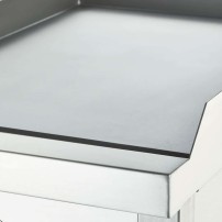 Płyta grillowa gazowa, gładka, 13 kW, G20, chrom Stalgast 9737110