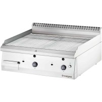 Płyta grillowa gazowa, ryflowana, 13 kW, G30, chrom Stalgast 9737230