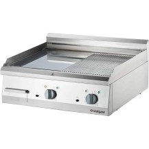 Płyta grillowa elektryczna, gładko-ryflowana, 8.1 kW, chrom Stalgast 9737300