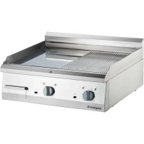 Płyta grillowa elektryczna, gładko-ryflowana, 8.1 kW, chrom Stalgast 9737300