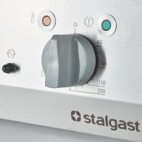 Płyta grillowa elektryczna, gładko-ryflowana, 8.1 kW, chrom Stalgast 9737300
