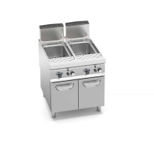 Makaroniarka gazowa 40+40L 2-komorowa 800x900x900 Bertos SG9CP80