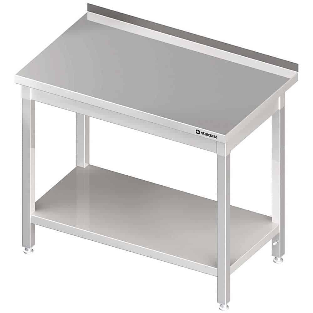 Stół przyścienny z półką 600x700x850 mm skręcany Stalgast 980047060