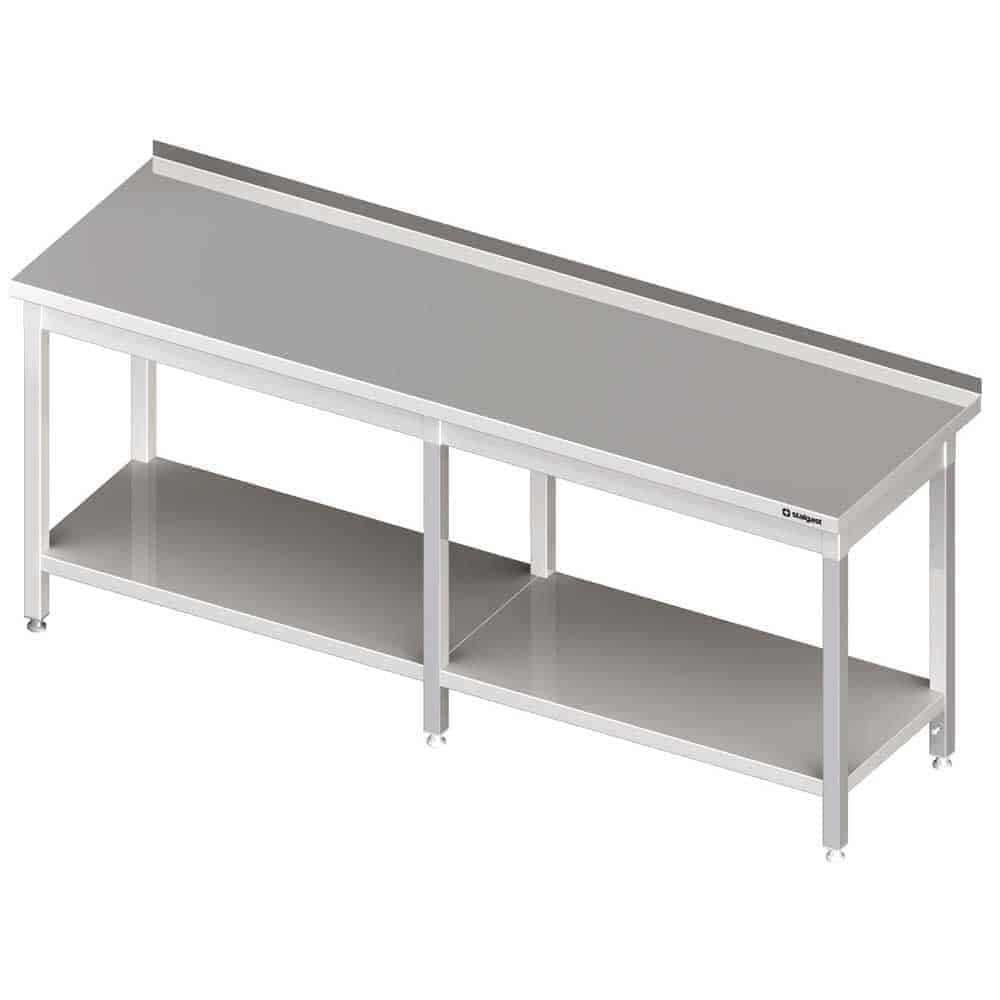 Stół przyścienny z półką 2000x600x850 mm spawany Stalgast 980056200