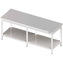Stół centralny z półką 2400x700x850 mm spawany Stalgast 980117240